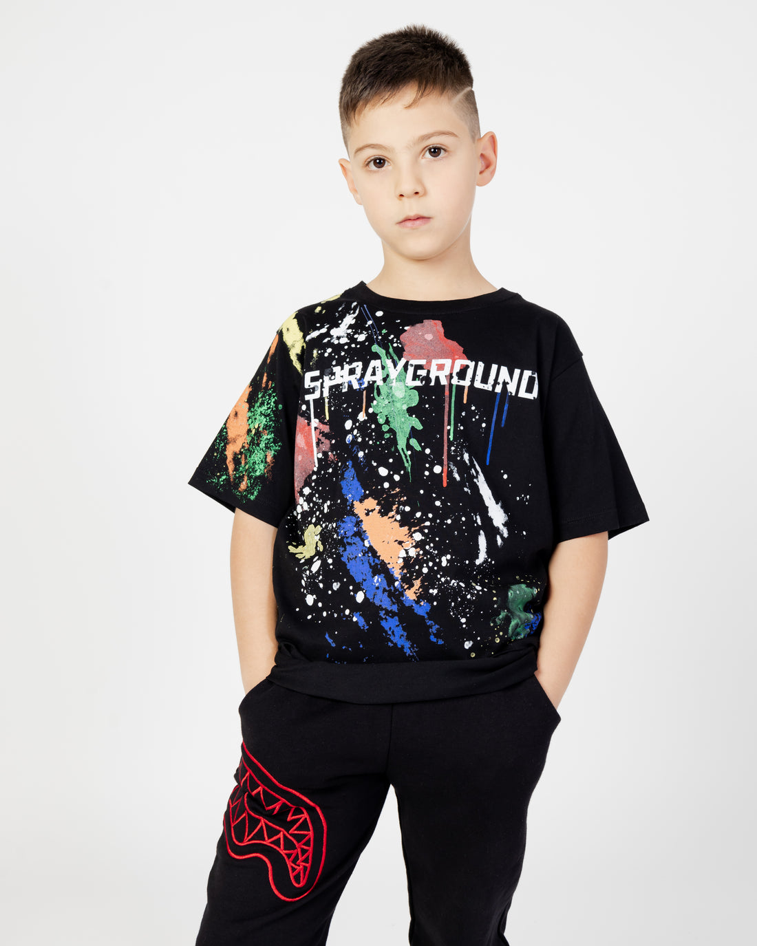 Ragazzo/a - Color Splat T-shirt Blk