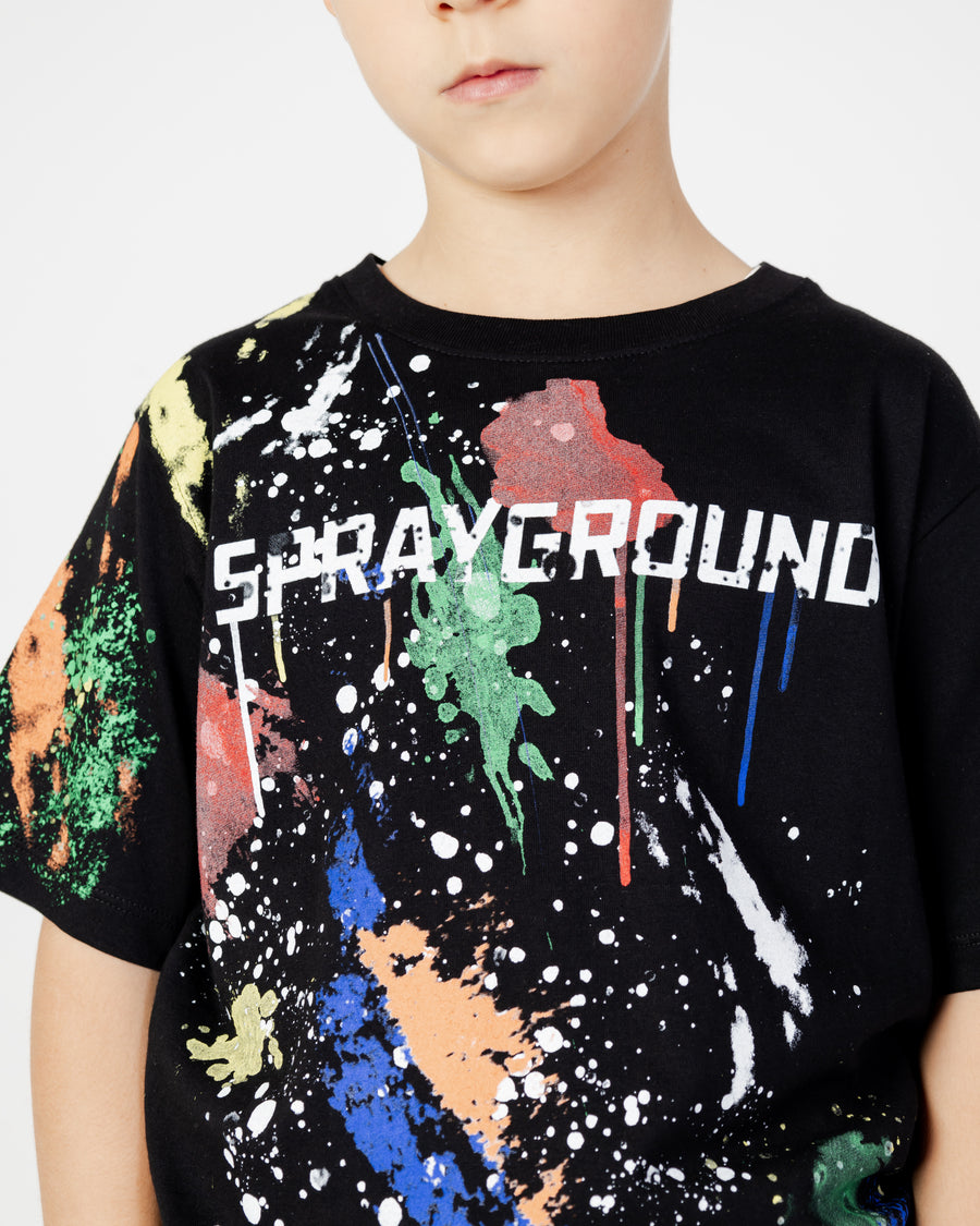 Ragazzo/a - T-shirt maniche corte Sprayground COLOR SPLAT T-SHIRT BLK Nero