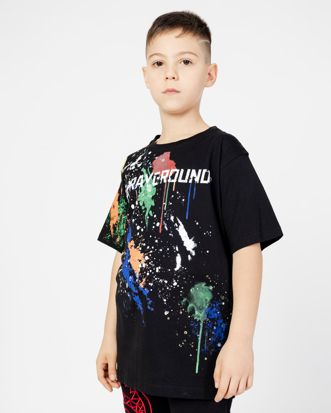 Ragazzo/a - Color Splat T-shirt Blk