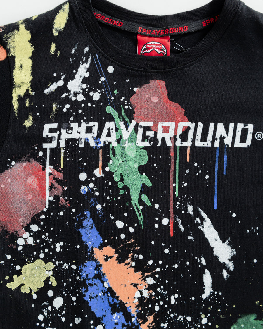 Youth - Sprayground T-shirt COLOR SPLAT T-SHIRT BLK Black