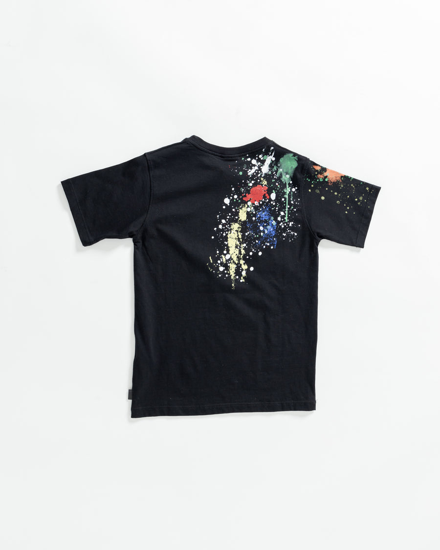 Niño / Niña  - Camiseta Sprayground COLOR SPLAT T-SHIRT BLK Negro