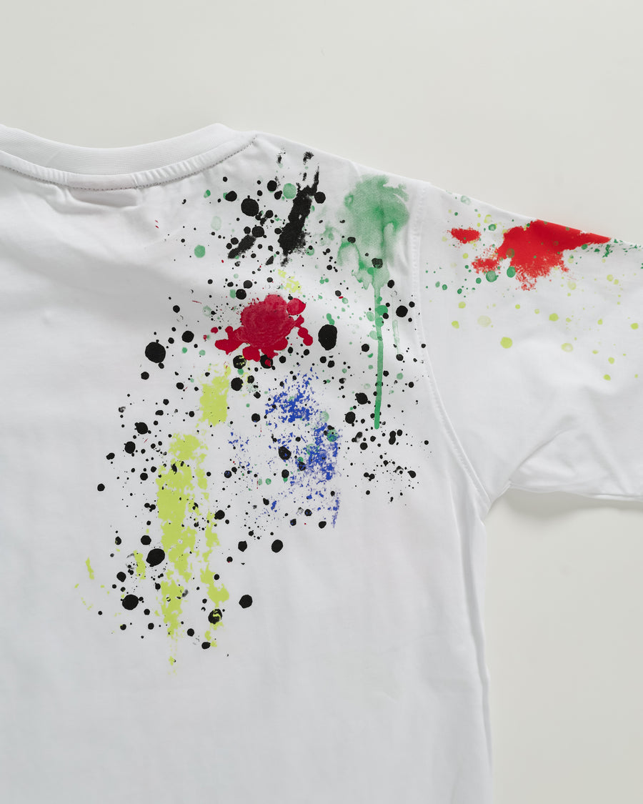 Ragazzo/a - T-shirt maniche corte Sprayground COLOR SPLAT T-SHIRT WHT Bianco
