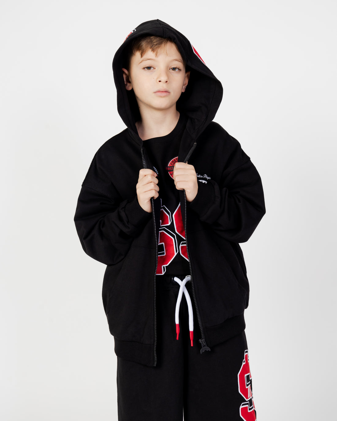 Ragazzo/a - Varsity Money Blackout Over Zip Hoodie