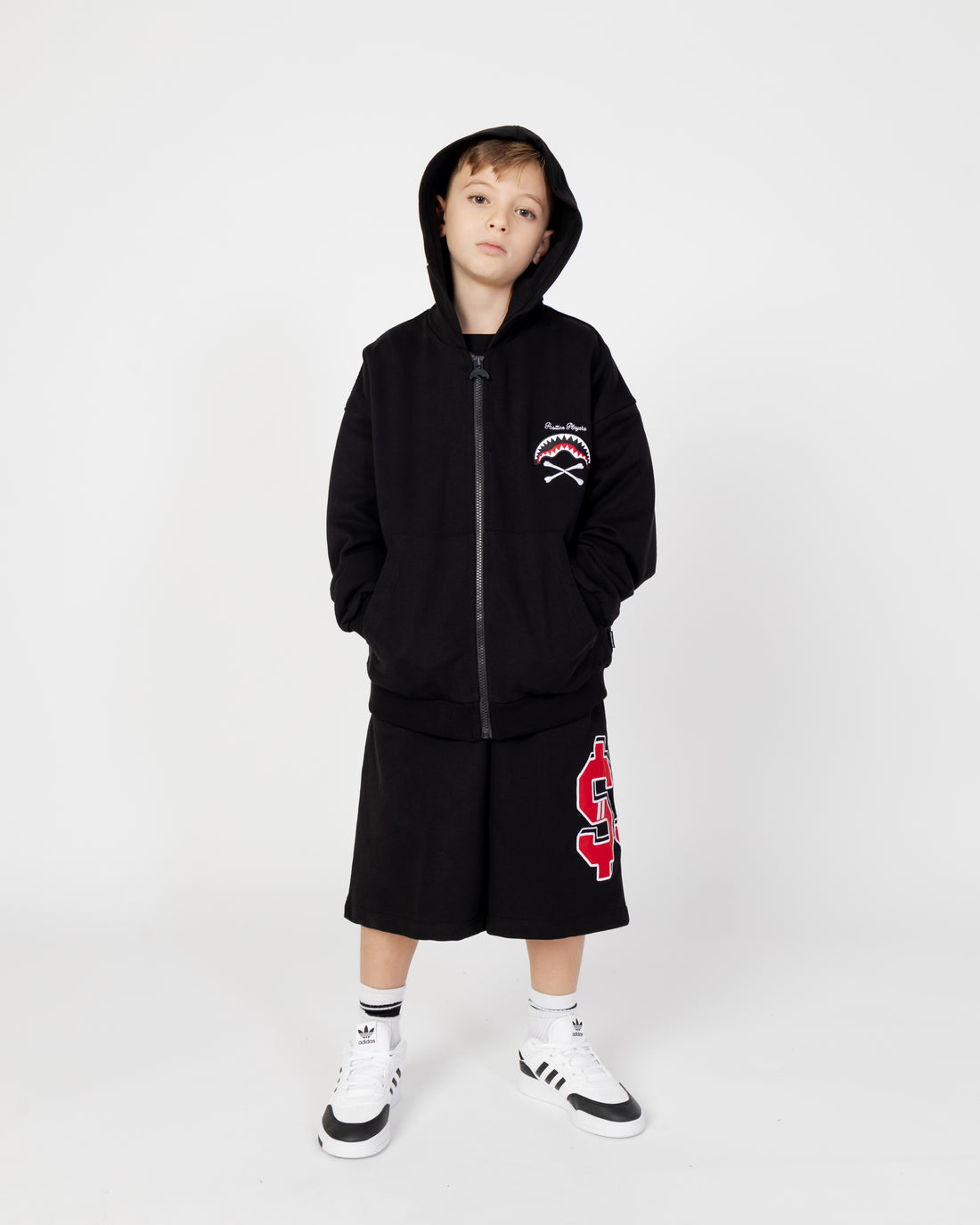 Ragazzo/a - Varsity Money Blackout Over Zip Hoodie