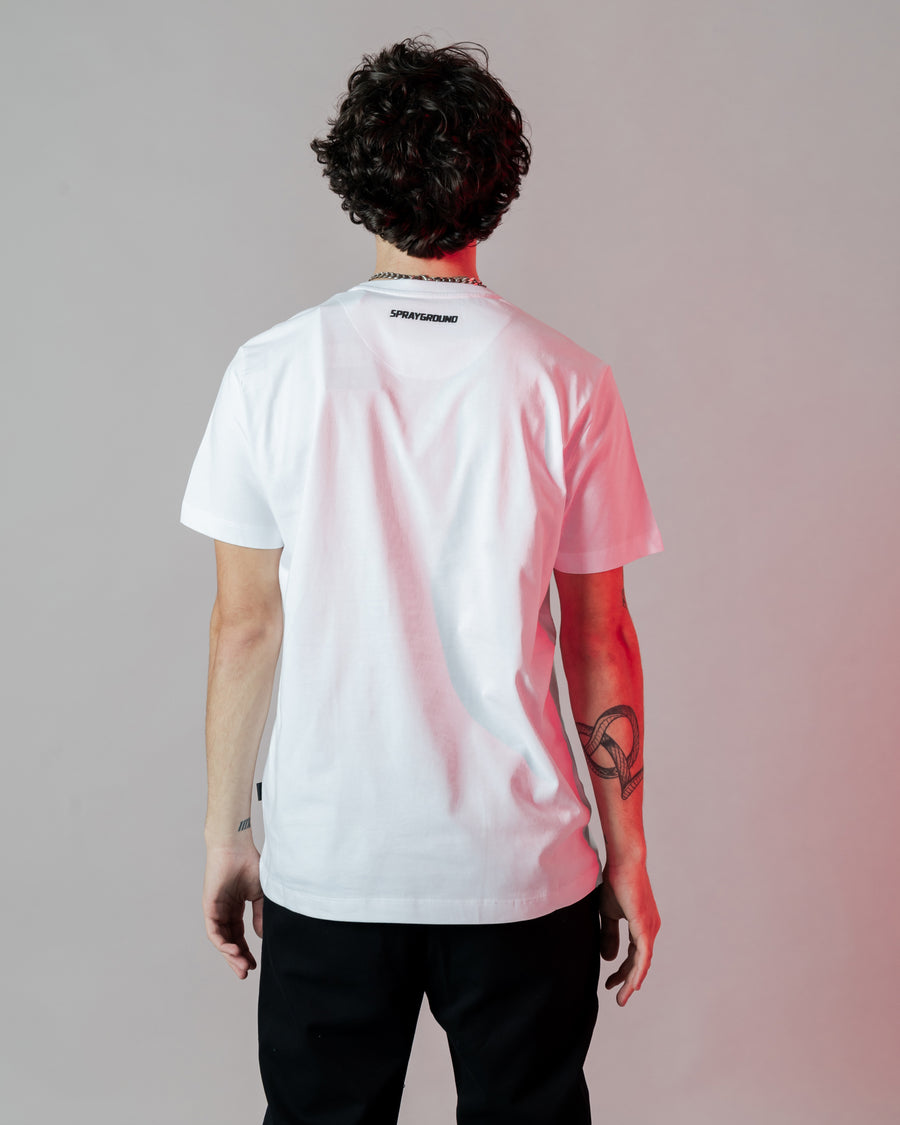 T-shirt Sprayground 3D CIRCLE REGUALR TSHIRT Bianco