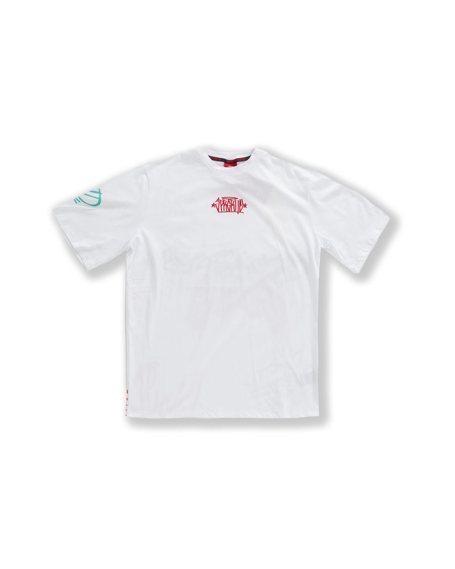 Sprayground T-shirt SPRAYGROUND TAGS OVER T-SHIRT White