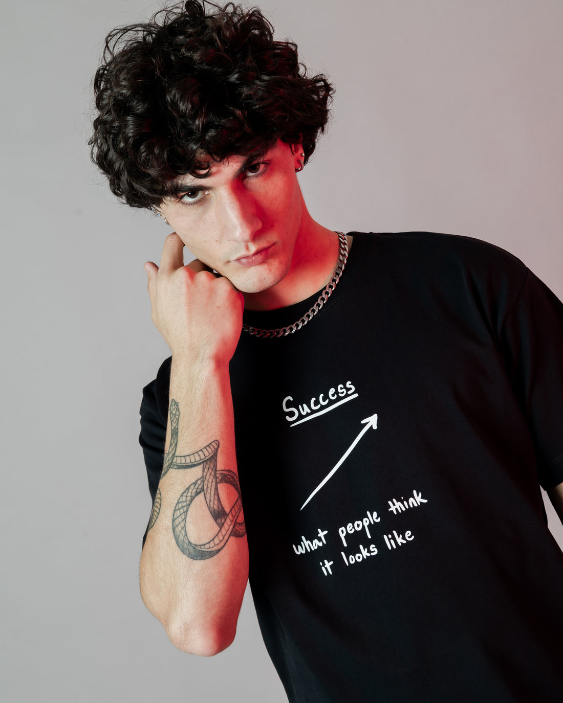 Success Line Tshirt Blk