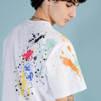 Color Splat Regular T-shirt Wht