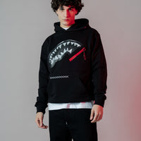 Shark In The Pocket Hoodie Blk