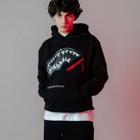 Shark In The Pocket Hoodie Blk