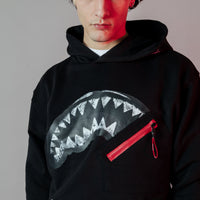 Shark In The Pocket Hoodie Blk