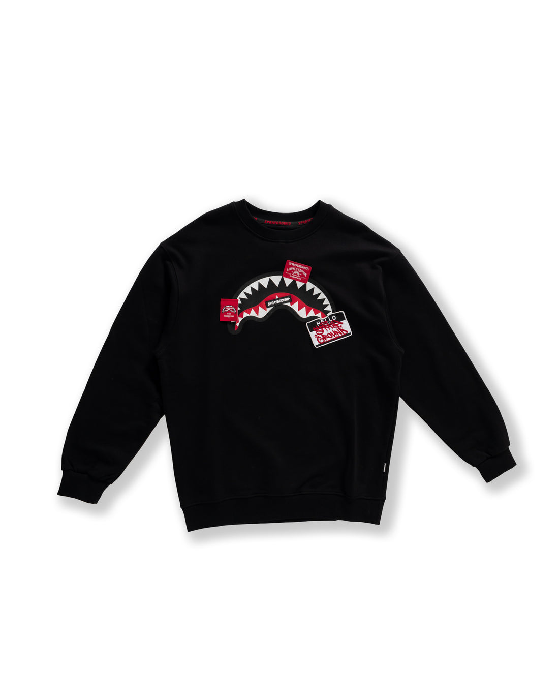 Label Shark Crewneck Black