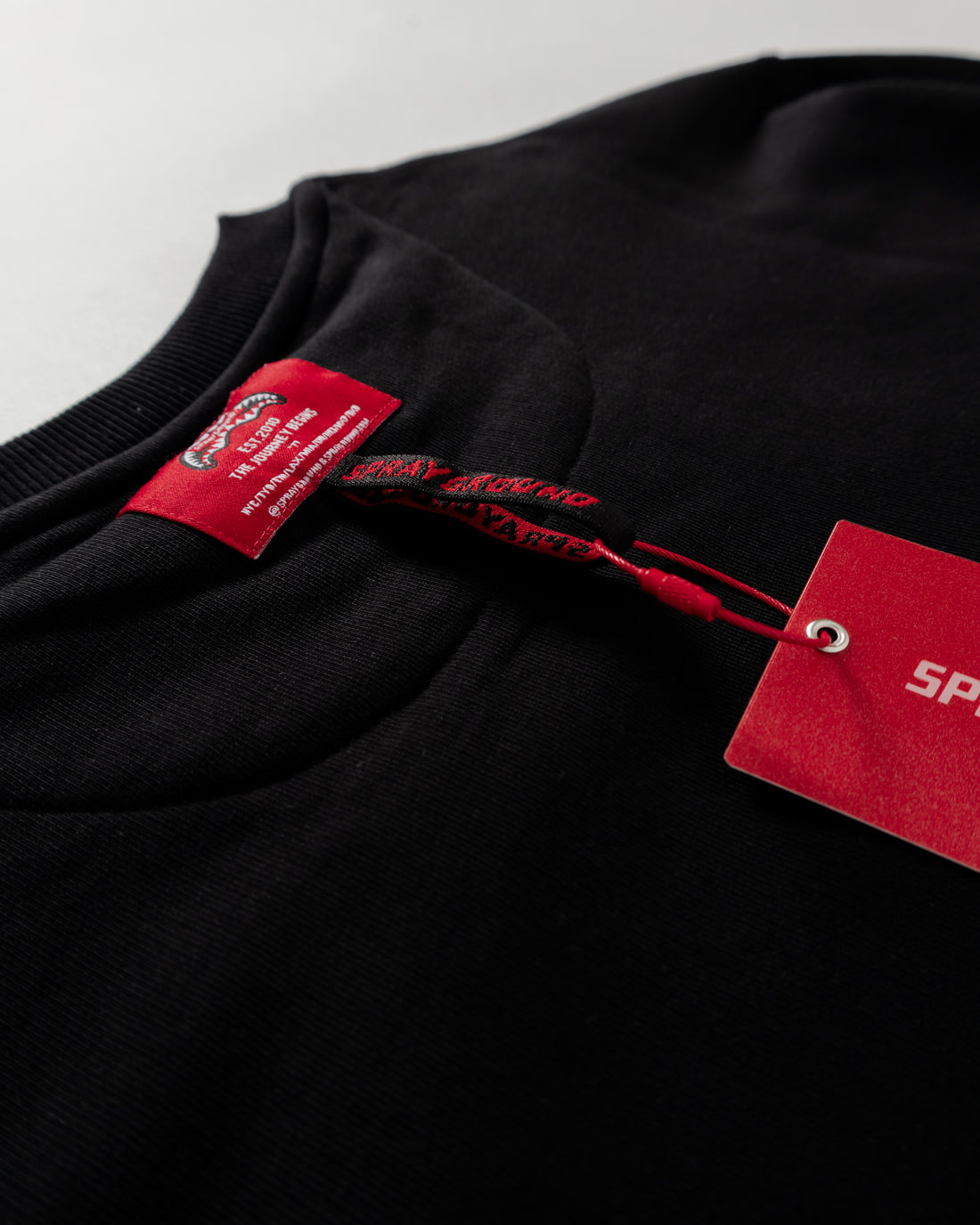 Label Shark Crewneck Black