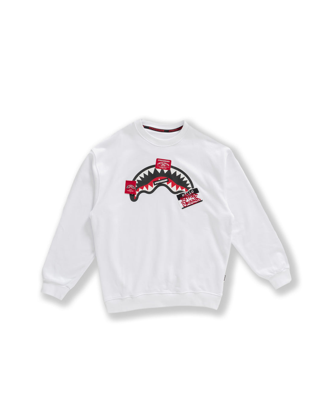 Label Shark Crewneck White