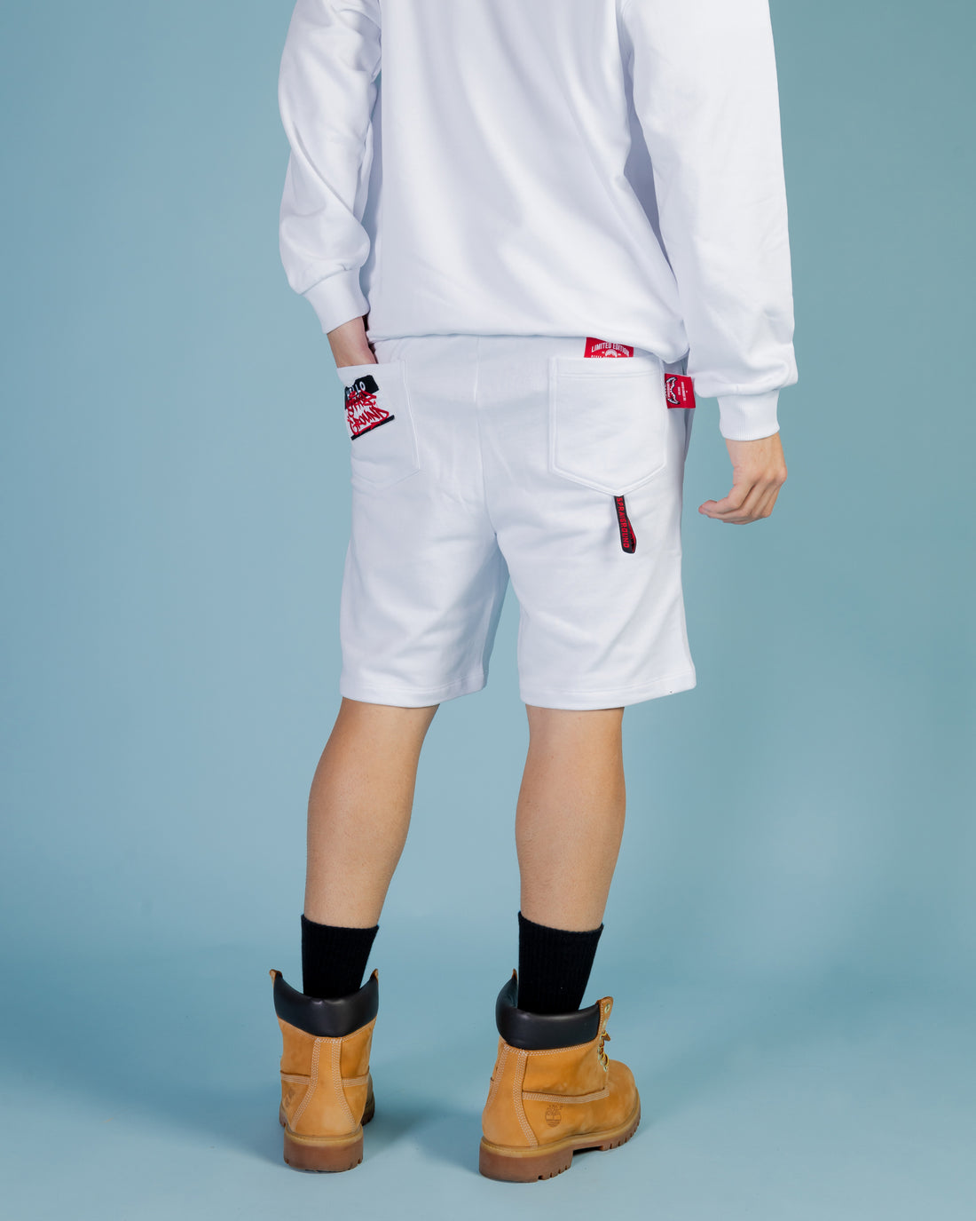 Label Shark Pants White