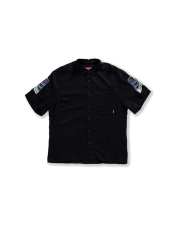 Sprayground Short sleeve shirt HEAD HUNTER BOXY COTTON SHIRT Black