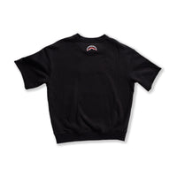 Shaded Embroidery French Terry T-shirt Blk