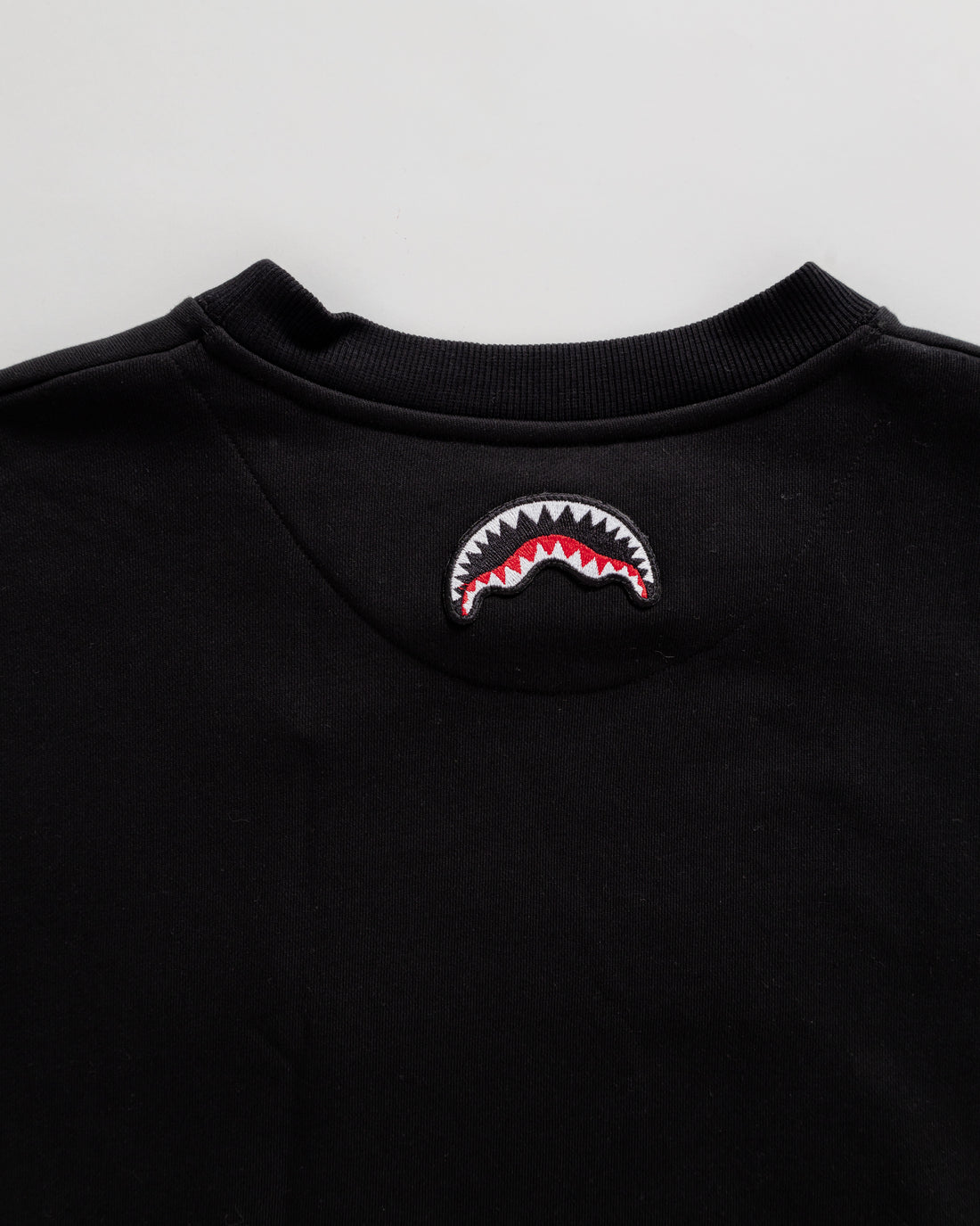 Shaded Embroidery French Terry T-shirt Blk