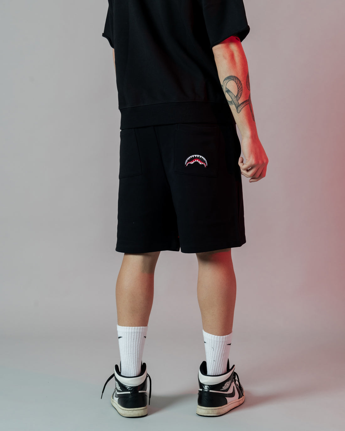 Sprayground Shaded Embroidery Shorts Blk