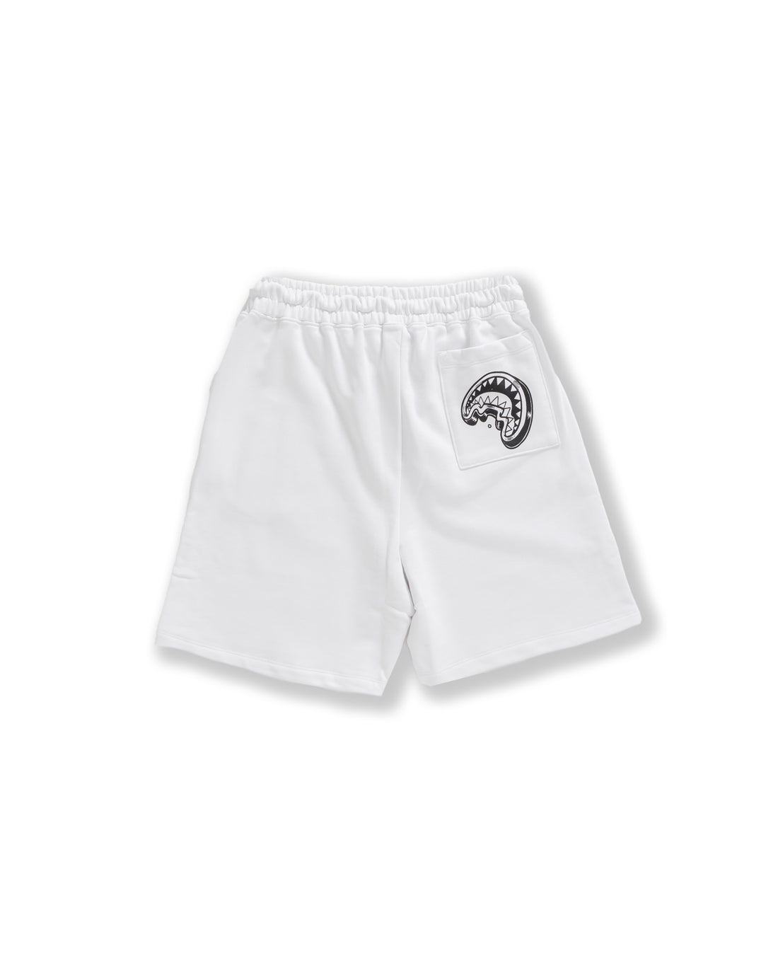 B&w Comic Shark Basket Shorts