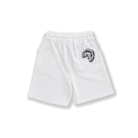 B&w Comic Shark Basket Shorts