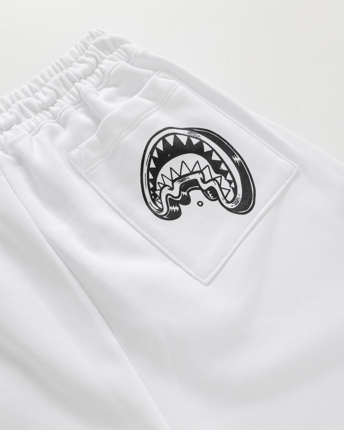 B&w Comic Shark Basket Shorts