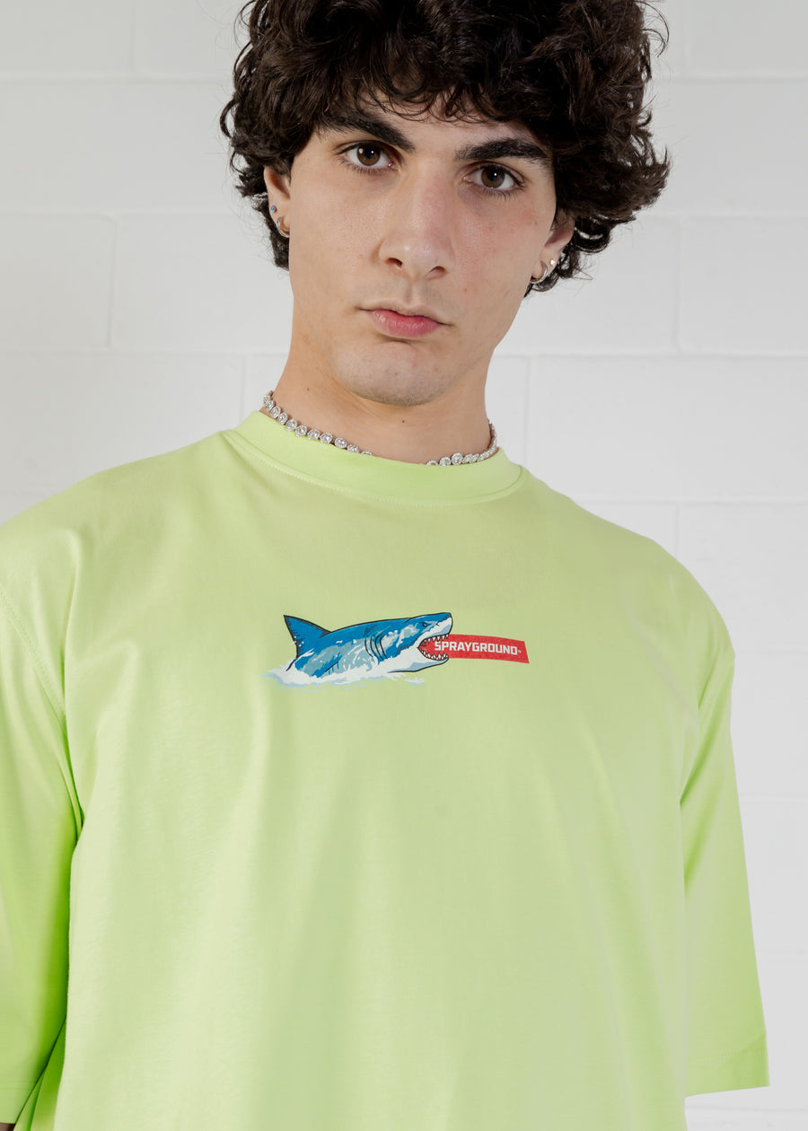 Camiseta Sprayground SHARK ISLAND OVER T-SHIRT Verde