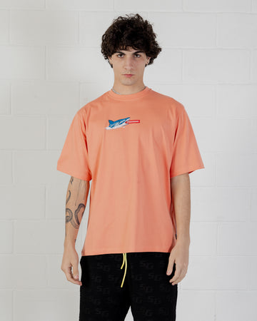 Sprayground T-shirt SHARK ISLAND OVER T-SHIRT Pink