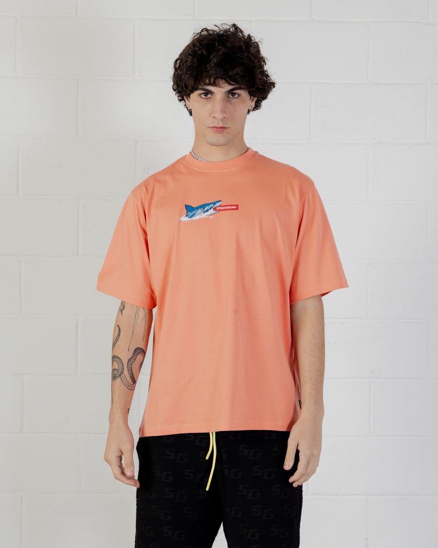Sprayground T-shirt SHARK ISLAND OVER T-SHIRT Pink