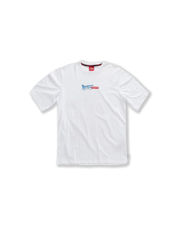 T-shirt Sprayground SHARK ISLAND OVER T-SHIRT Bianco