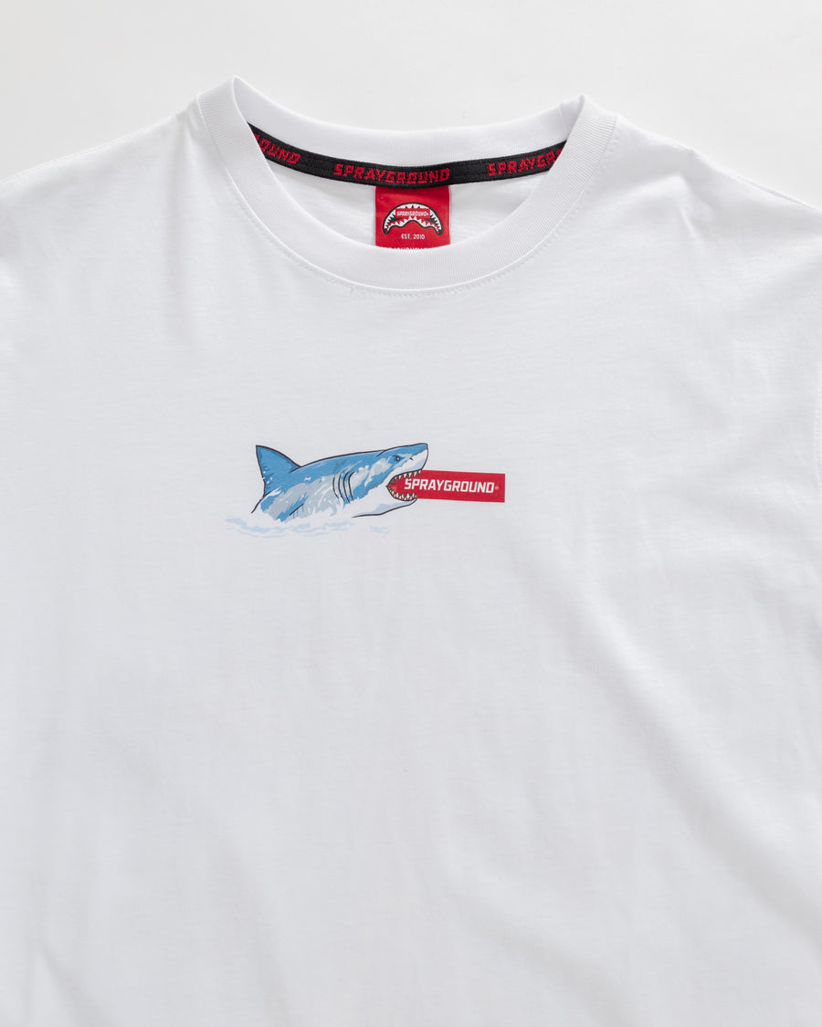 Camiseta Sprayground SHARK ISLAND OVER T-SHIRT Blanco