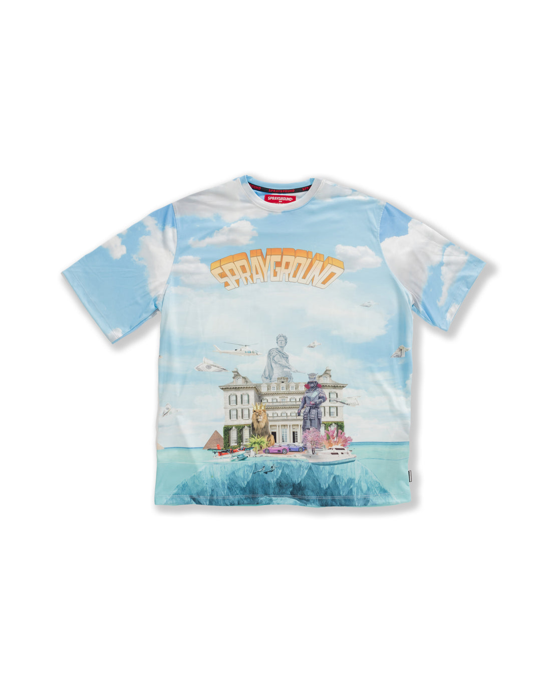 Underwater Shark Island Over T-shirt