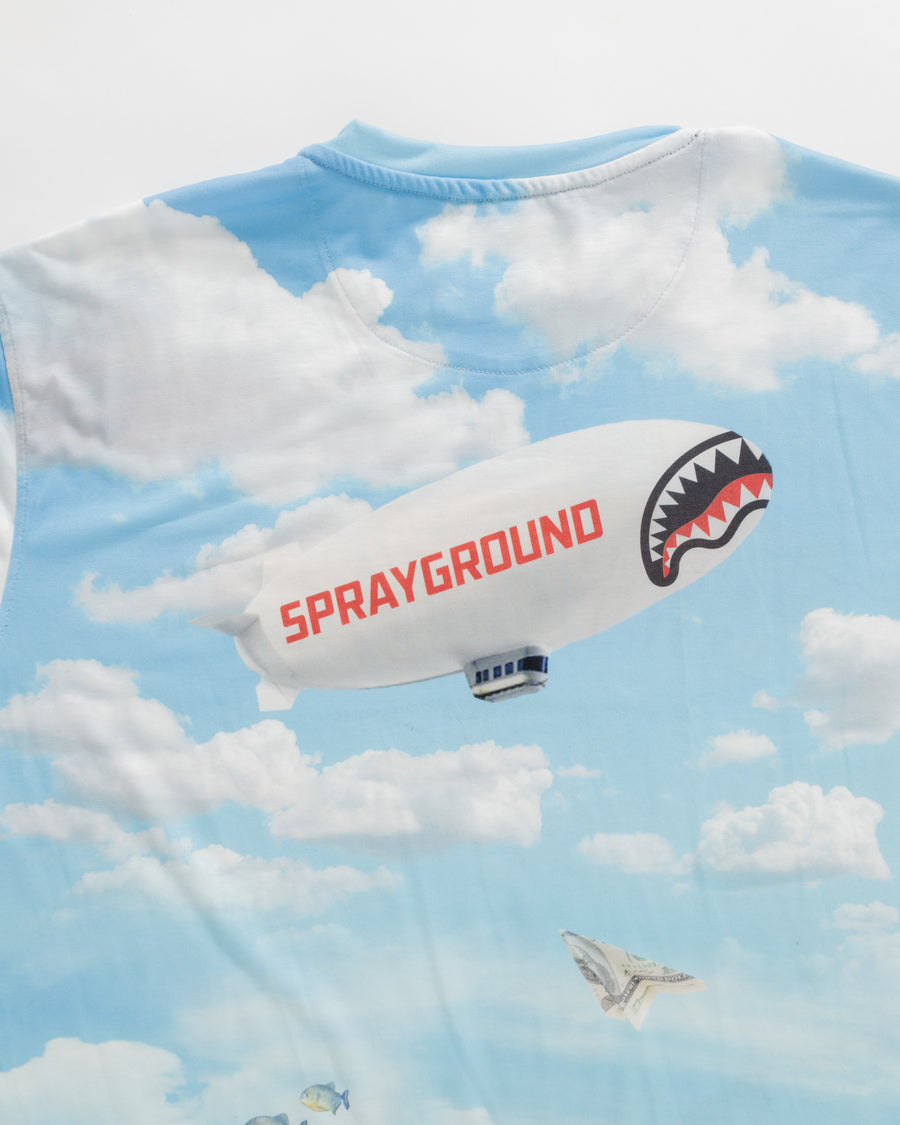 T-shirt Sprayground UNDERWATER SHARK ISLAND OVER T-SHIRT Bleu