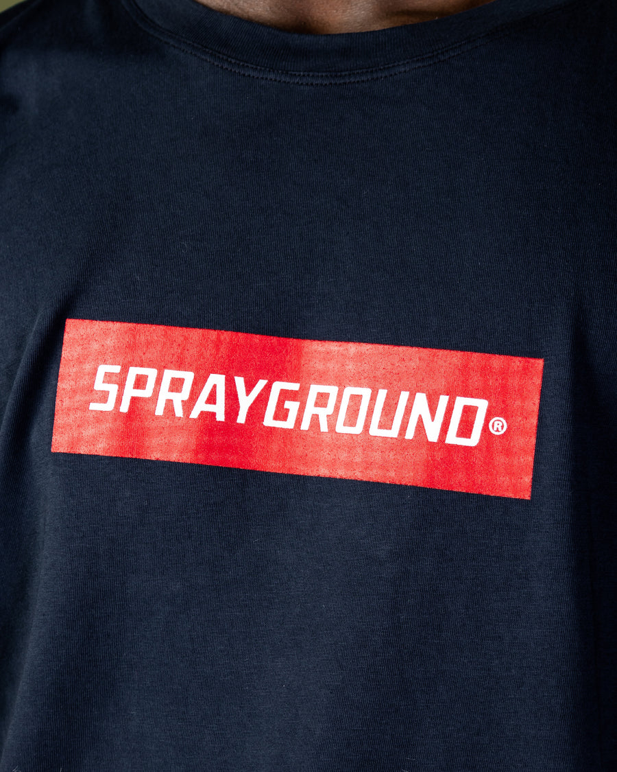 Sprayground T-shirt DOUBLE LOGO Blue