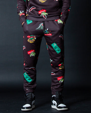  Sprayground PATCH ALL-IN PANTS Negro