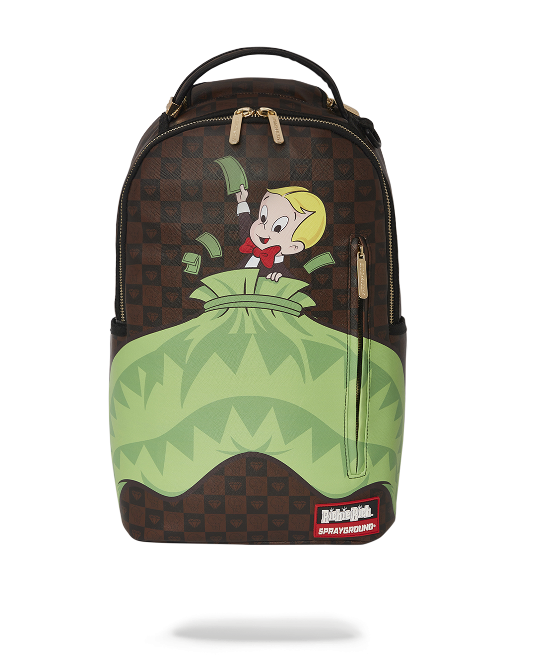 Sprayground Backpack RICHIE RICH MONEY SHARK Brown