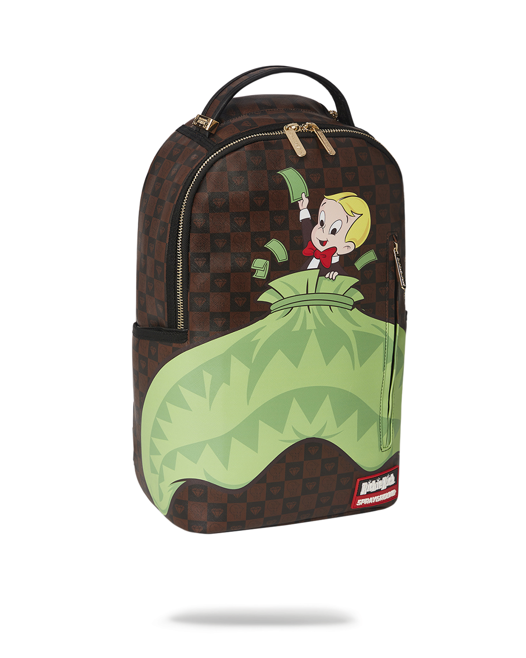 Sprayground Backpack RICHIE RICH MONEY SHARK Brown