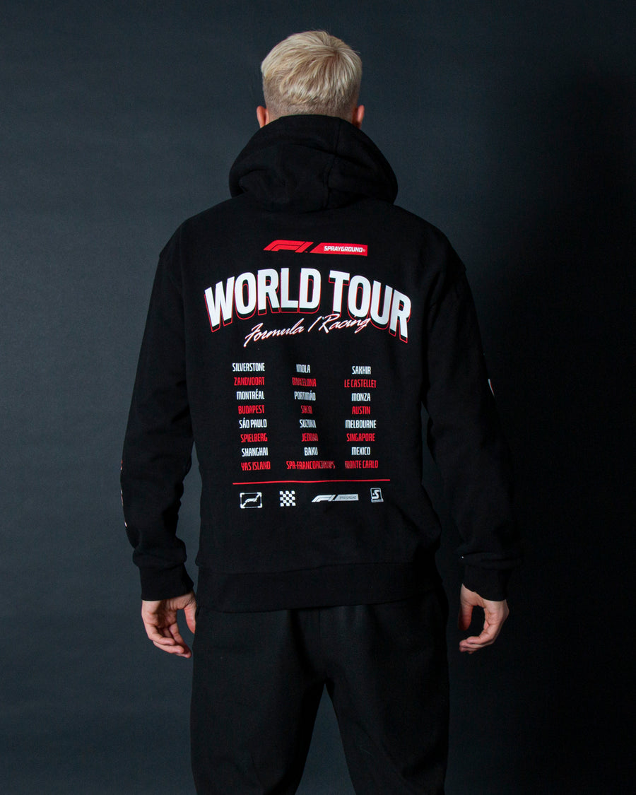 Sprayground Hoodie FORMULA 1 WORLD TOUR HOODY Black