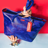 Camo Blue Shark Pattern Tote