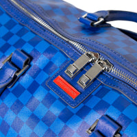 Blue Checkered Shark Duffle