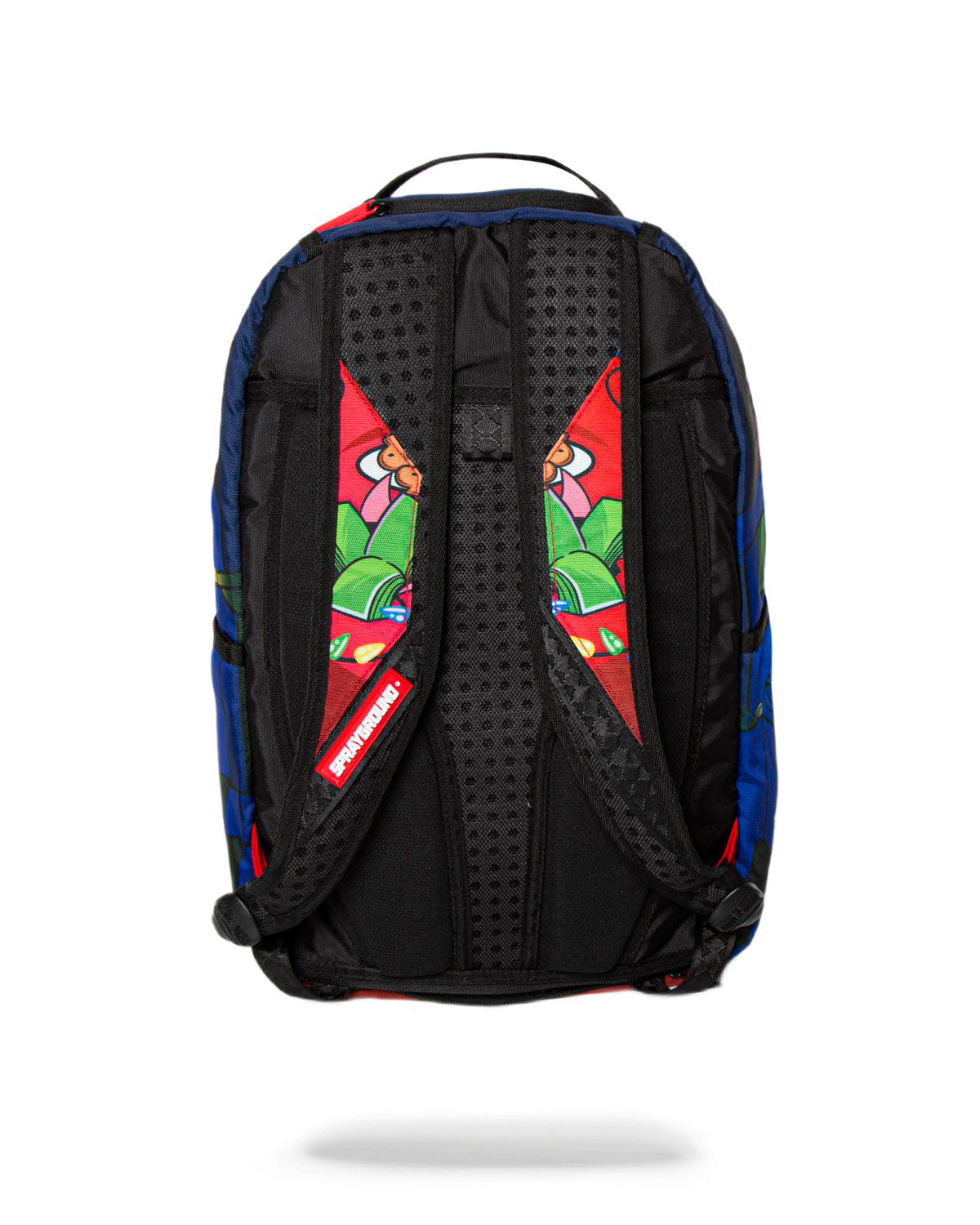 Zaino Sprayground Diablo Midnight Games - Uomo - Pelle Finta Marrone - Nuovo Con Etichette