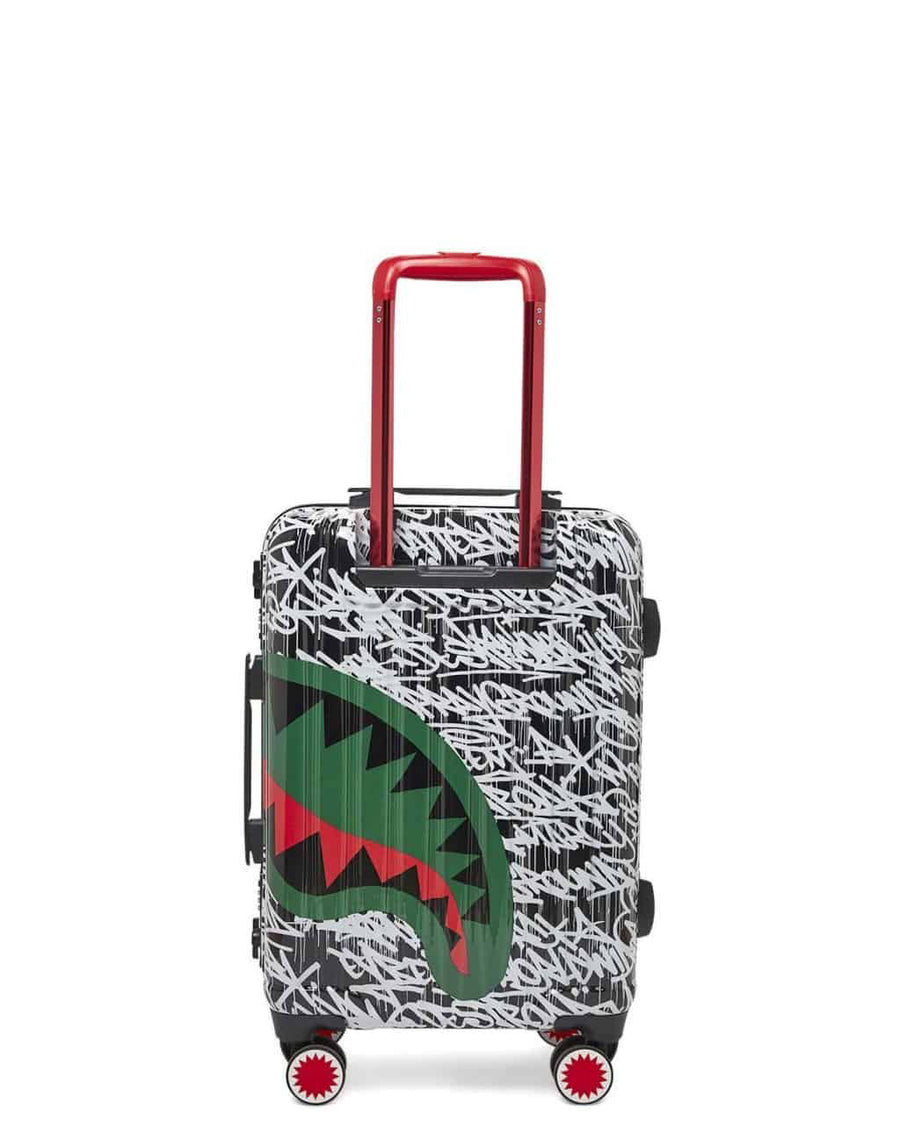Bagage Sprayground SCRIBBLE SHARK HARD SHELL CARRY ON LUGGAGE  Noir