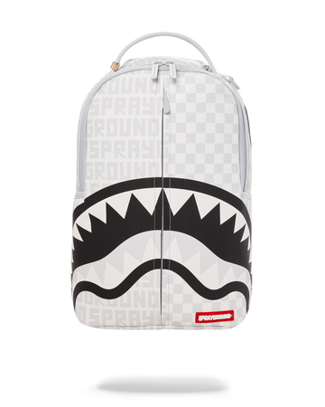 Sprayground Backpack SPLIT MEAN AND CLEAN BACKPACK   White