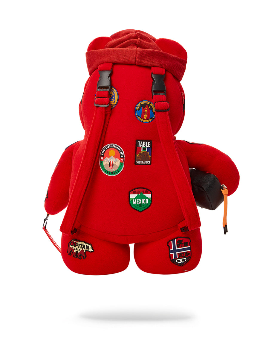 Sprayground Backpack PATCHES BEAR   Red