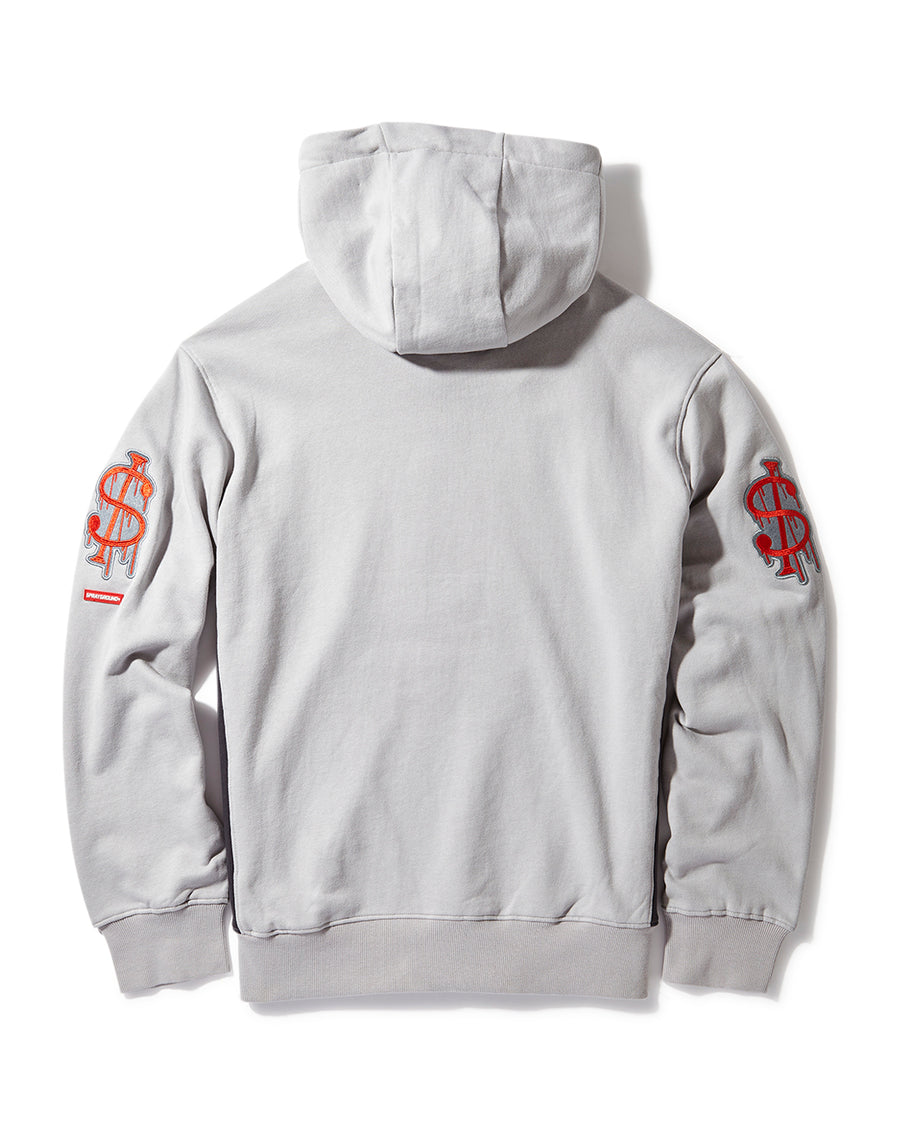 Sweats à capuche Sprayground BEAR FRONT HIGH NECK HOODIE PULLOVER  CONTRAST SILVER   Gris