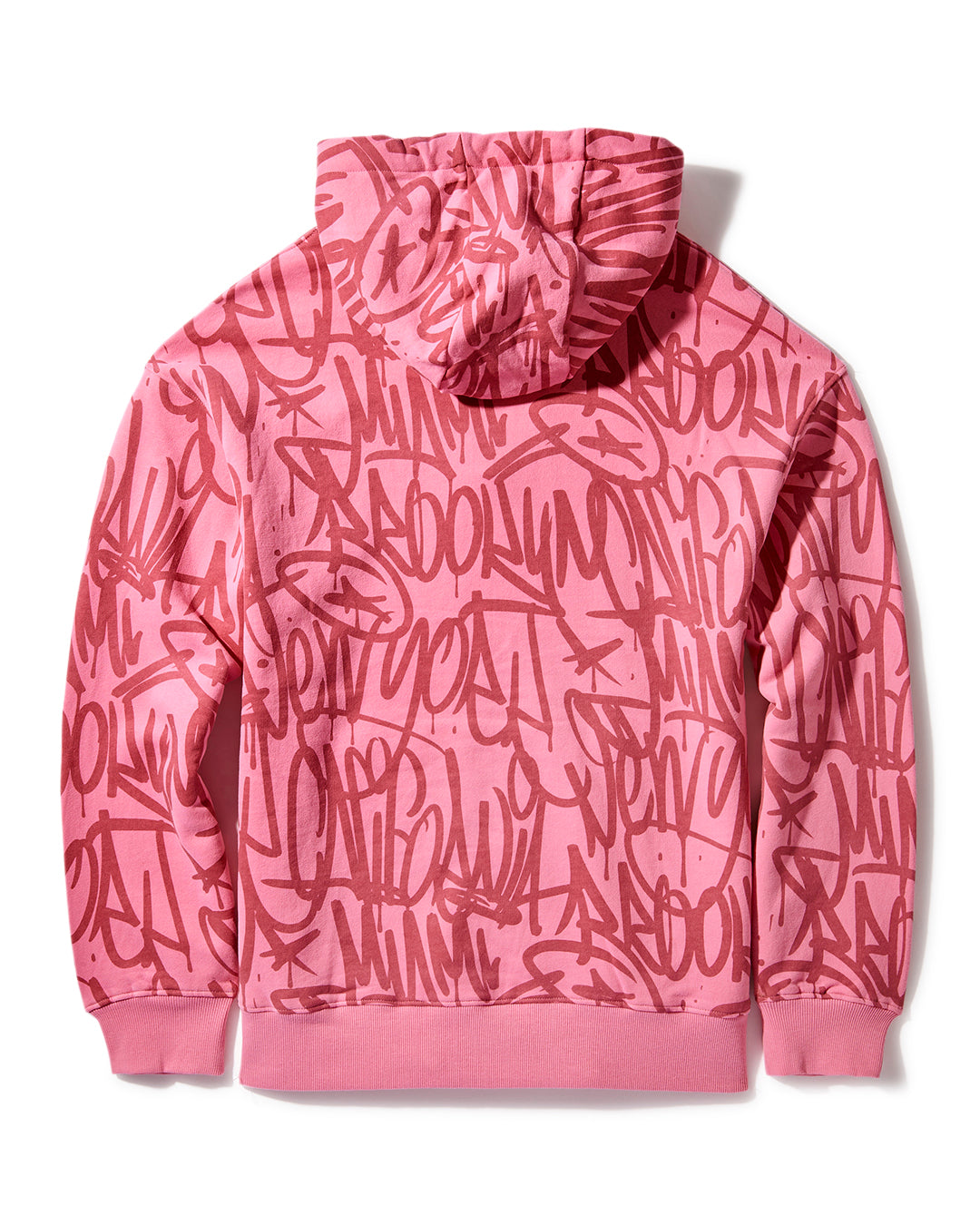 Graffiti Hoodie Pullover Pink  910sg9574