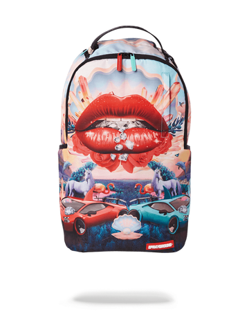 Sprayground Backpack LIPS AND FAMOUS Pink