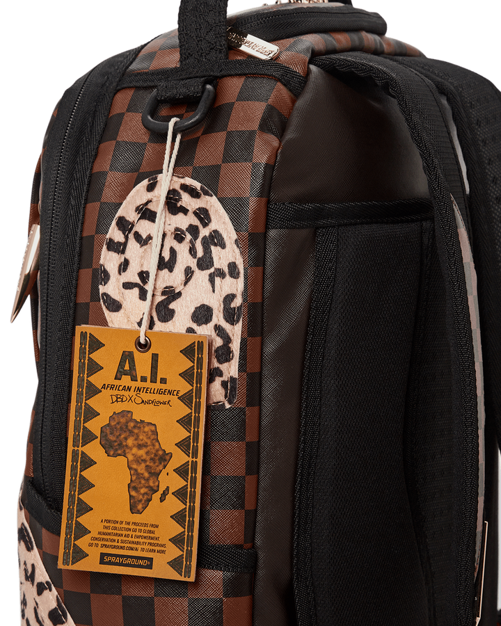 Sprayground Backpack Ai3 THE LEGACY DLX BACKPACK Brown