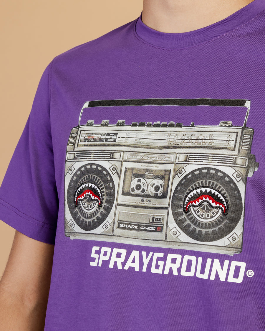 Sprayground T-shirt STAMPA STEREO Purple