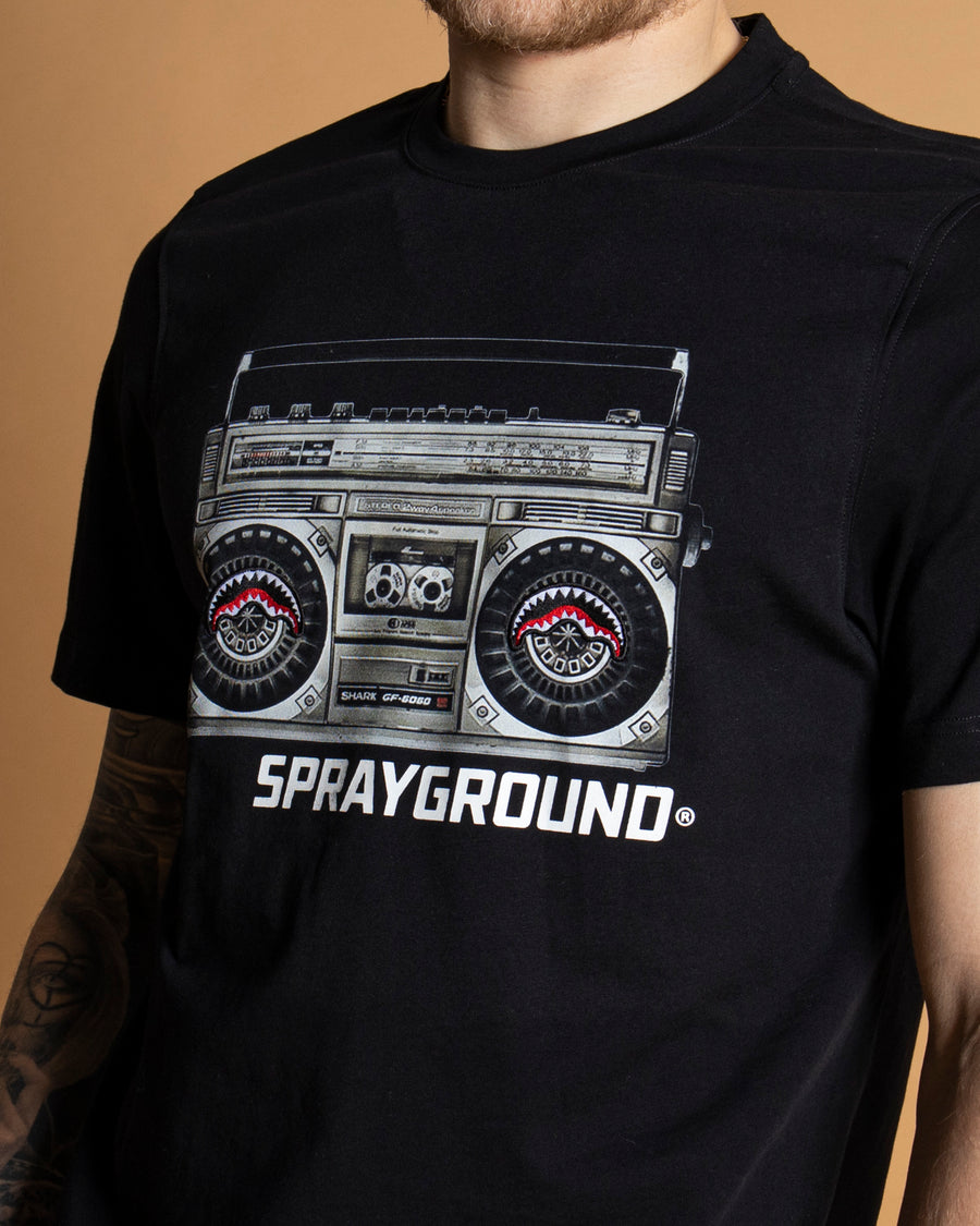 Sprayground T-shirt STAMPA STEREO Black